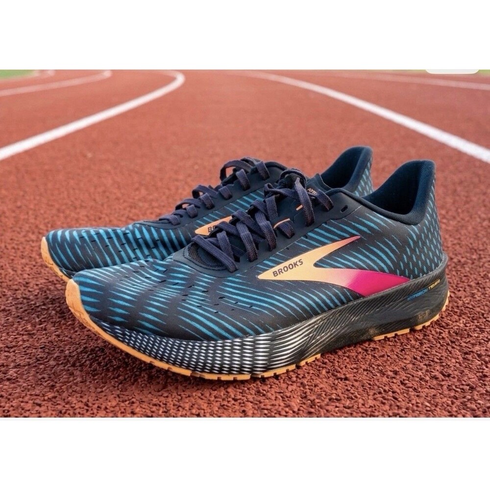 Brooks Hyperion Tempo Men's Size 9.5 /Womens 11  Black Blue Orange Running Shoes